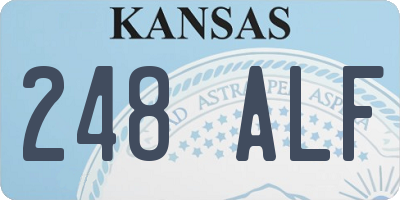 KS license plate 248ALF
