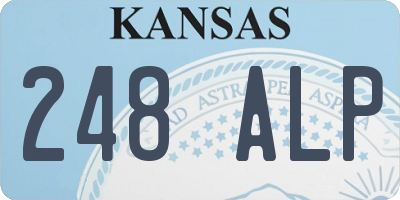 KS license plate 248ALP