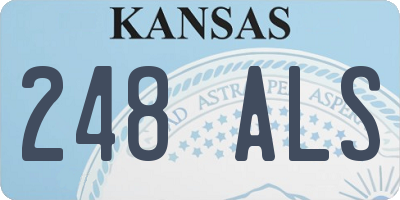 KS license plate 248ALS