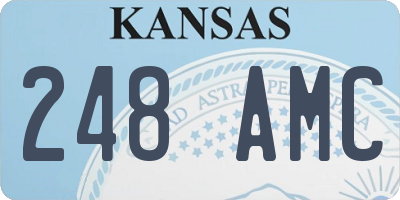 KS license plate 248AMC