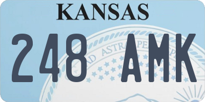 KS license plate 248AMK