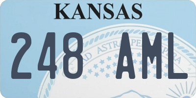 KS license plate 248AML