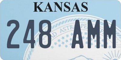 KS license plate 248AMM