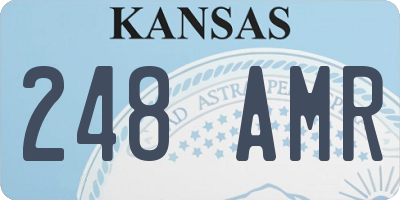KS license plate 248AMR