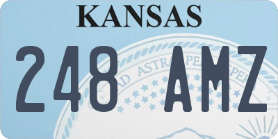KS license plate 248AMZ