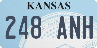 KS license plate 248ANH