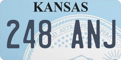 KS license plate 248ANJ