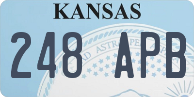 KS license plate 248APB