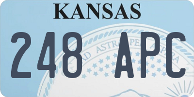 KS license plate 248APC
