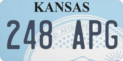 KS license plate 248APG