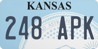 KS license plate 248APK