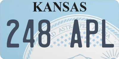KS license plate 248APL