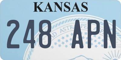 KS license plate 248APN