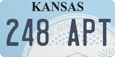 KS license plate 248APT