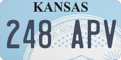 KS license plate 248APV