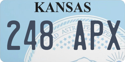 KS license plate 248APX