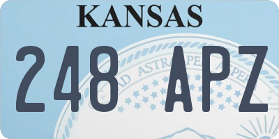 KS license plate 248APZ