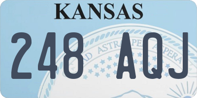 KS license plate 248AQJ