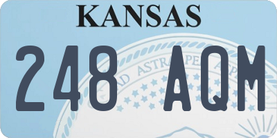 KS license plate 248AQM