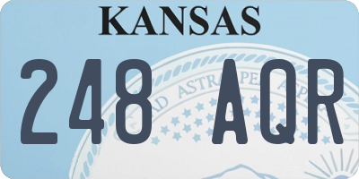 KS license plate 248AQR