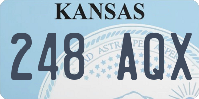 KS license plate 248AQX