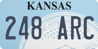 KS license plate 248ARC