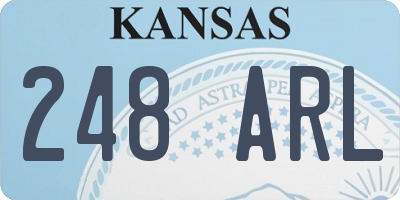 KS license plate 248ARL