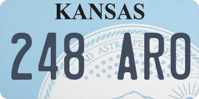 KS license plate 248ARO
