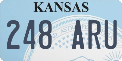 KS license plate 248ARU