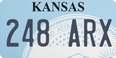 KS license plate 248ARX