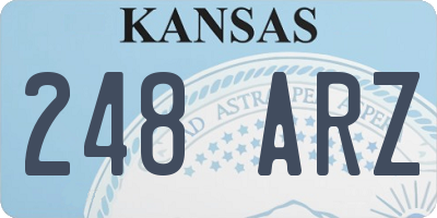 KS license plate 248ARZ