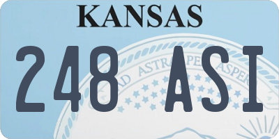 KS license plate 248ASI