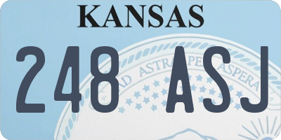 KS license plate 248ASJ