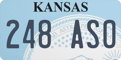 KS license plate 248ASO