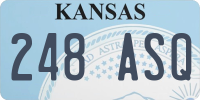 KS license plate 248ASQ