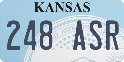 KS license plate 248ASR
