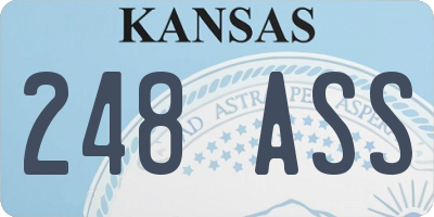 KS license plate 248ASS