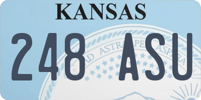KS license plate 248ASU