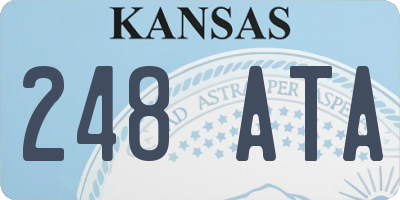 KS license plate 248ATA