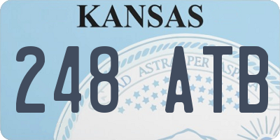 KS license plate 248ATB