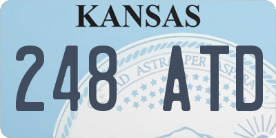 KS license plate 248ATD