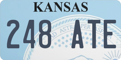 KS license plate 248ATE