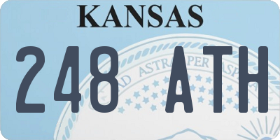 KS license plate 248ATH