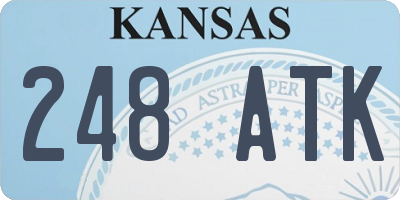 KS license plate 248ATK