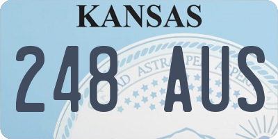 KS license plate 248AUS