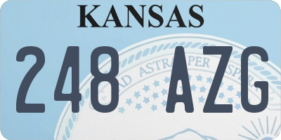 KS license plate 248AZG