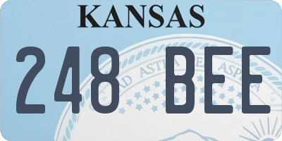 KS license plate 248BEE