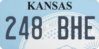 KS license plate 248BHE