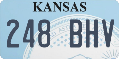 KS license plate 248BHV