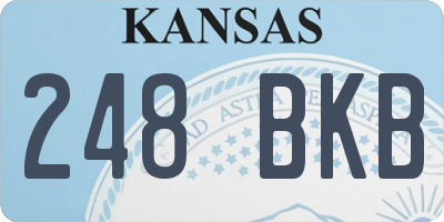 KS license plate 248BKB